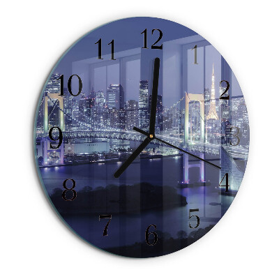 Reloj de pared redondo Puente
