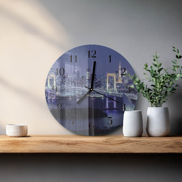 Reloj de pared redondo Puente
