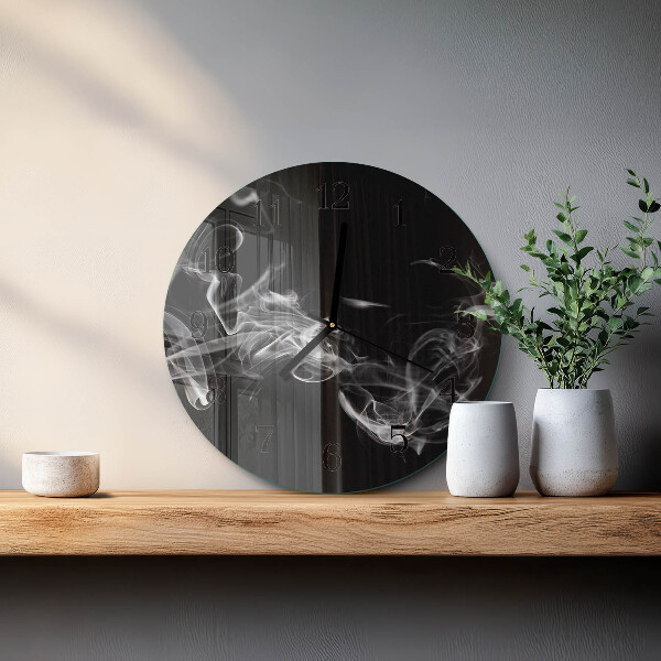 Reloj de pared redondo Fumar
