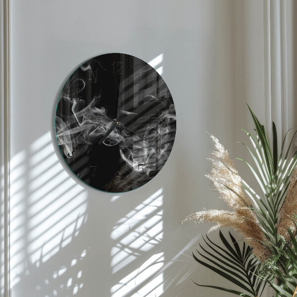Reloj de pared redondo Fumar