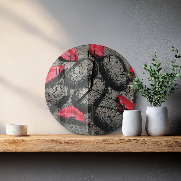 Reloj de pared redondo Piedras