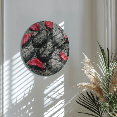 Reloj de pared redondo Piedras