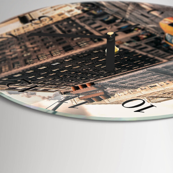 Reloj de pared redondo Taxi