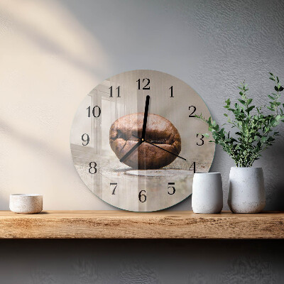 Reloj de pared redondo Grano de café