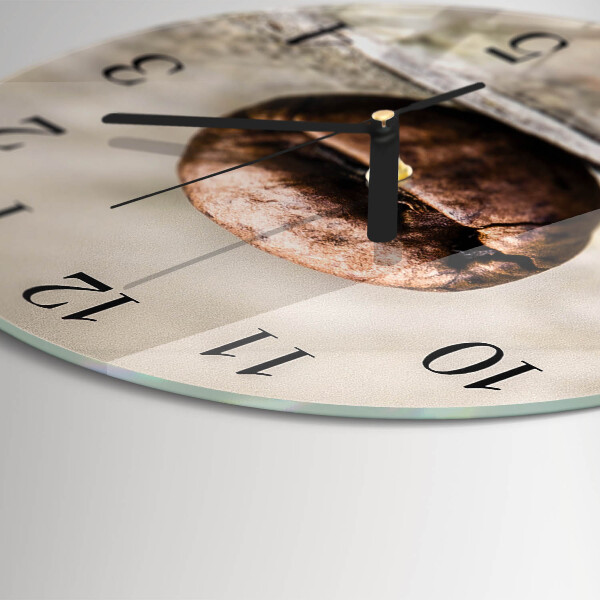 Reloj de pared redondo Grano de café
