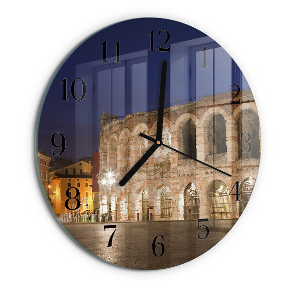 Reloj de pared redondo Luz nocturna