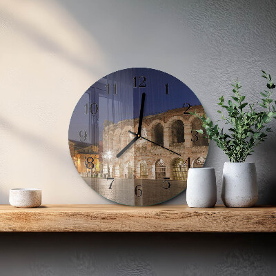 Reloj de pared redondo Luz nocturna