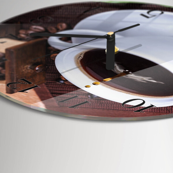 Reloj de pared redondo Café