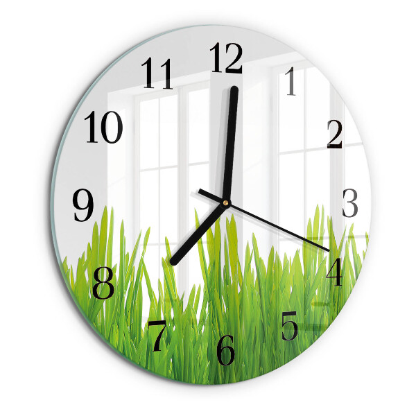 Reloj de pared redondo Césped