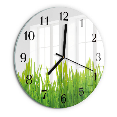 Reloj de pared redondo Césped
