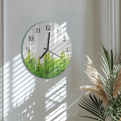 Reloj de pared redondo Césped