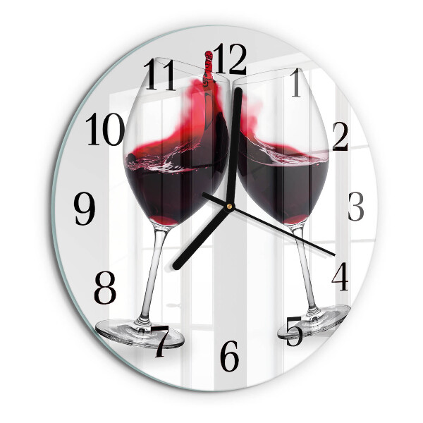 Reloj de pared redondo Vino