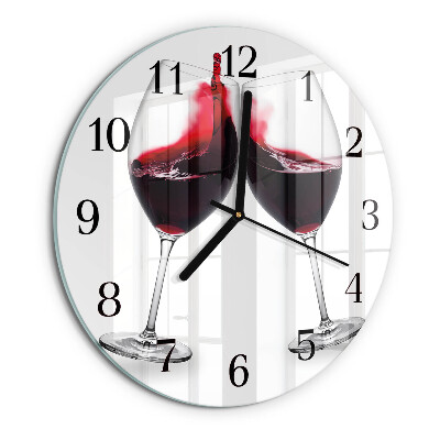 Reloj de pared redondo Vino