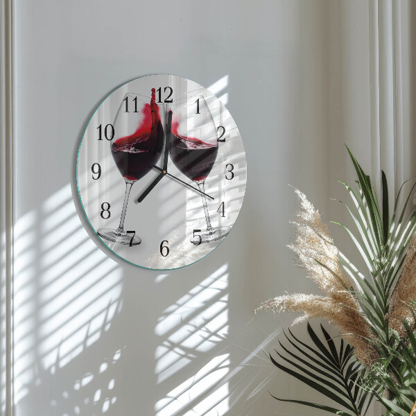 Reloj de pared redondo Vino