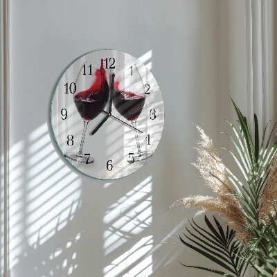 Reloj de pared redondo Vino