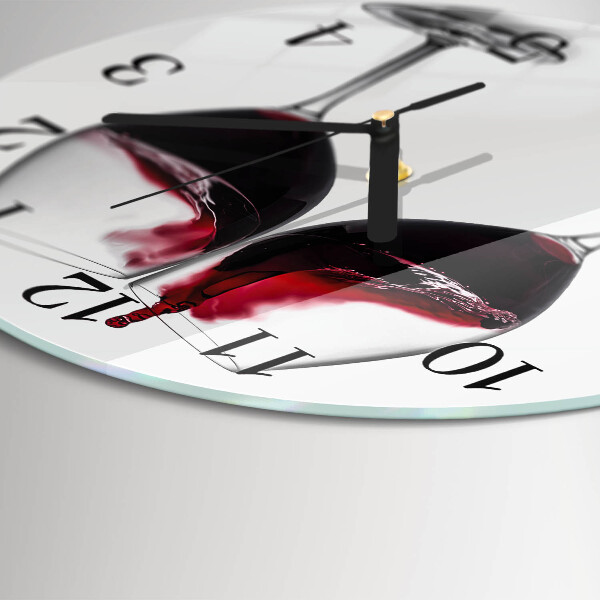 Reloj de pared redondo Vino