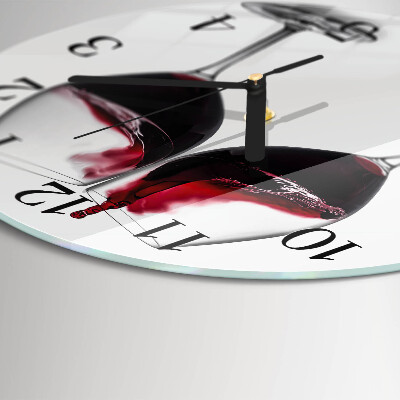 Reloj de pared redondo Vino