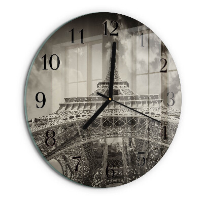 Reloj de pared redondo Torre Eiffel