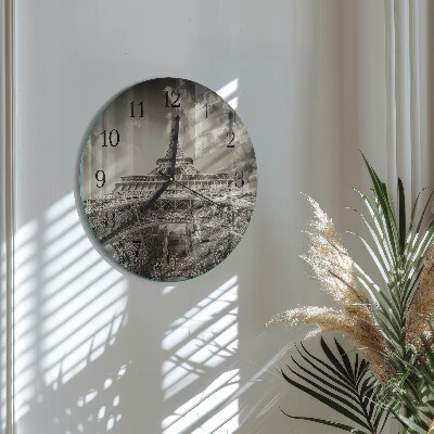 Reloj de pared redondo Torre Eiffel
