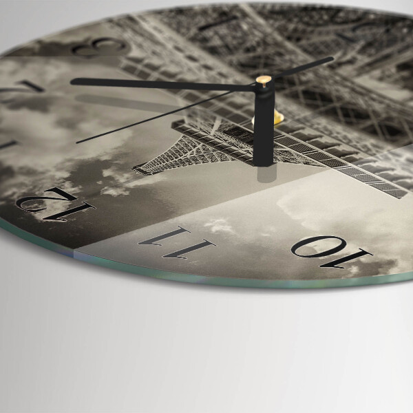 Reloj de pared redondo Torre Eiffel