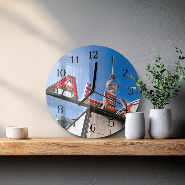 Reloj de pared redondo Plaza de Alejandro
