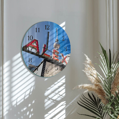 Reloj de pared redondo Plaza de Alejandro