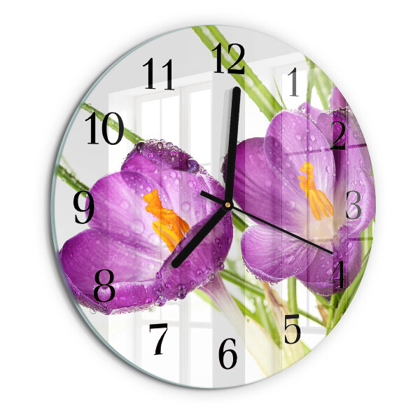 Reloj de pared redondo Crocos