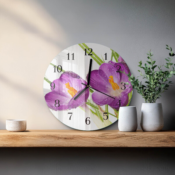 Reloj de pared redondo Crocos