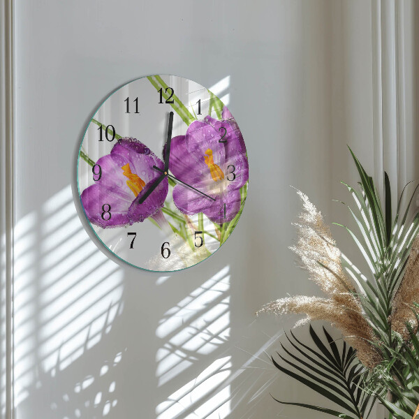 Reloj de pared redondo Crocos