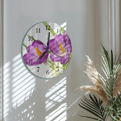 Reloj de pared redondo Crocos