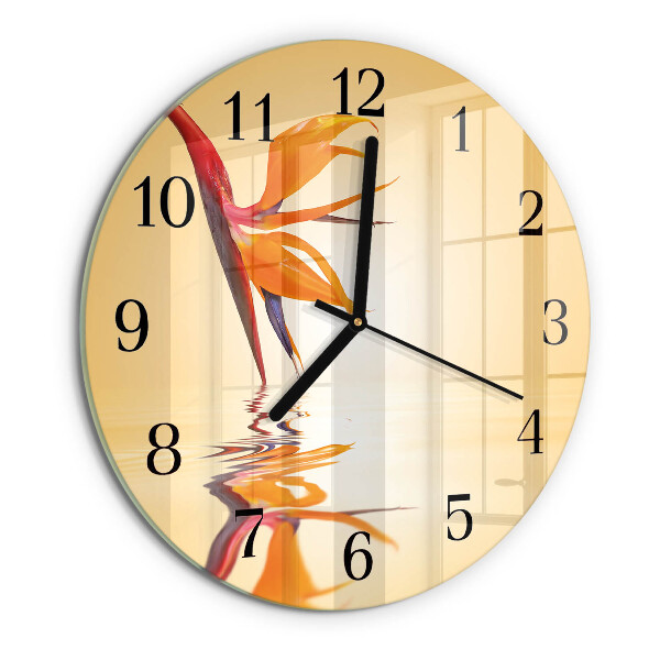 Reloj de pared redondo Flor