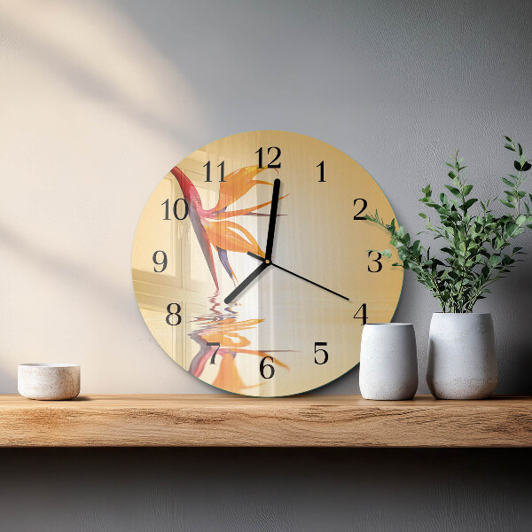 Reloj de pared redondo Flor