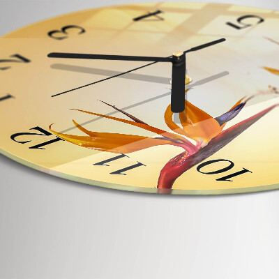 Reloj de pared redondo Flor