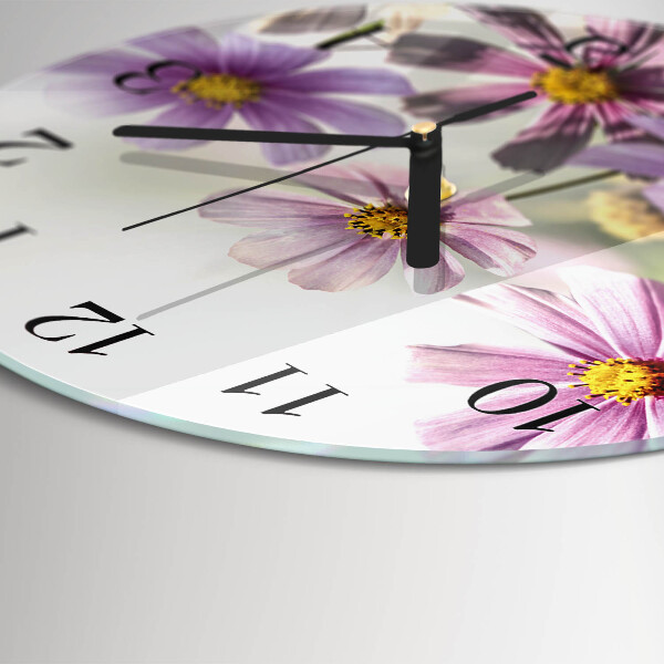 Reloj de pared redondo Flores