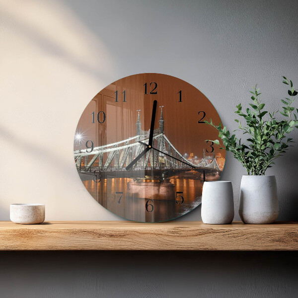 Reloj de pared redondo Puente