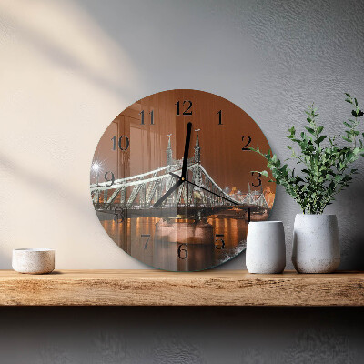 Reloj de pared redondo Puente