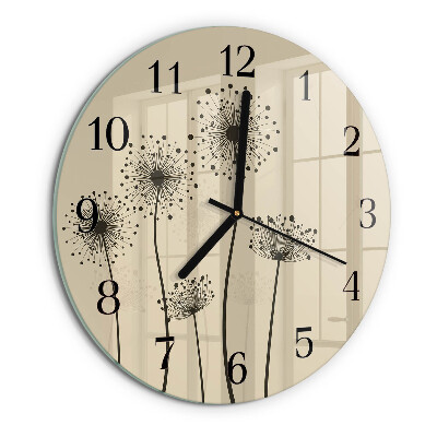 Reloj de pared redondo Flores