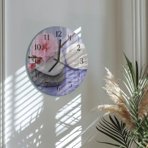 Reloj de pared redondo Piedras