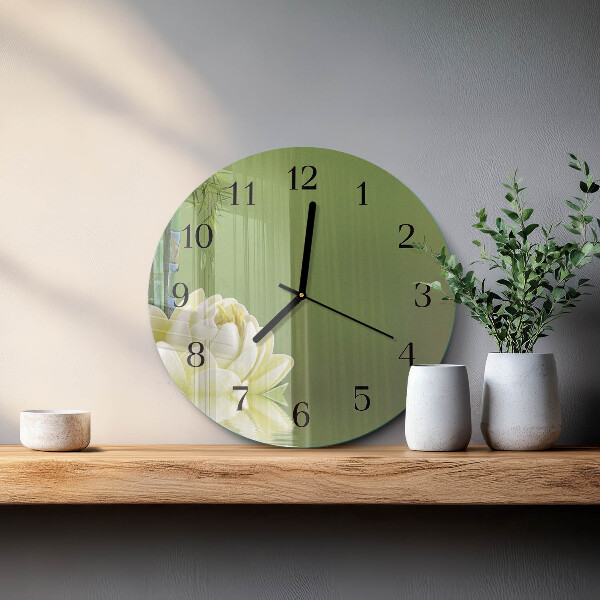 Reloj de pared redondo Lirio