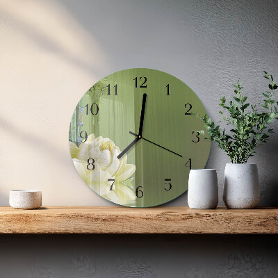 Reloj de pared redondo Lirio