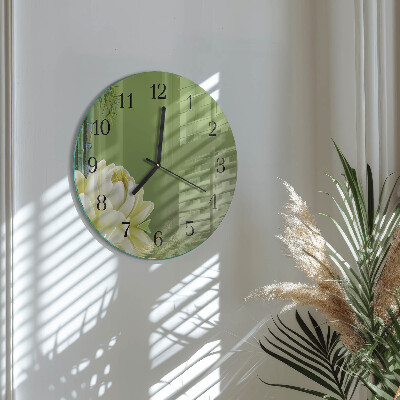 Reloj de pared redondo Lirio