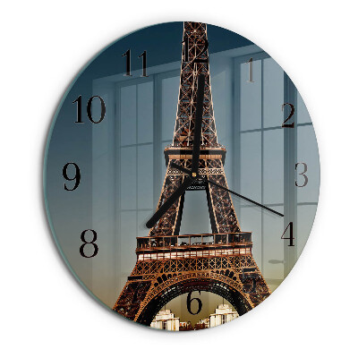 Reloj de pared redondo Torre Eiffel