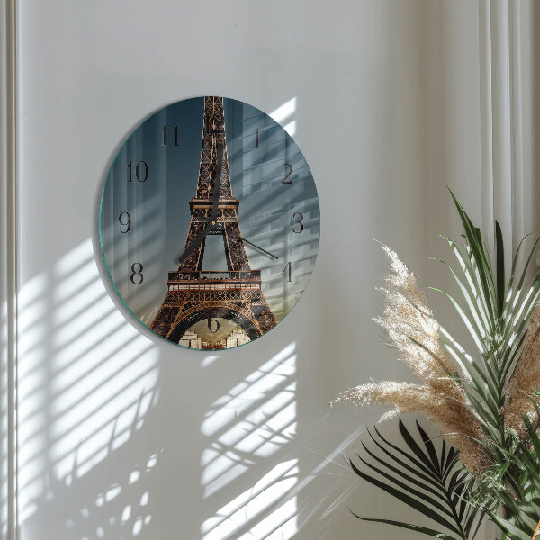 Reloj de pared redondo Torre Eiffel