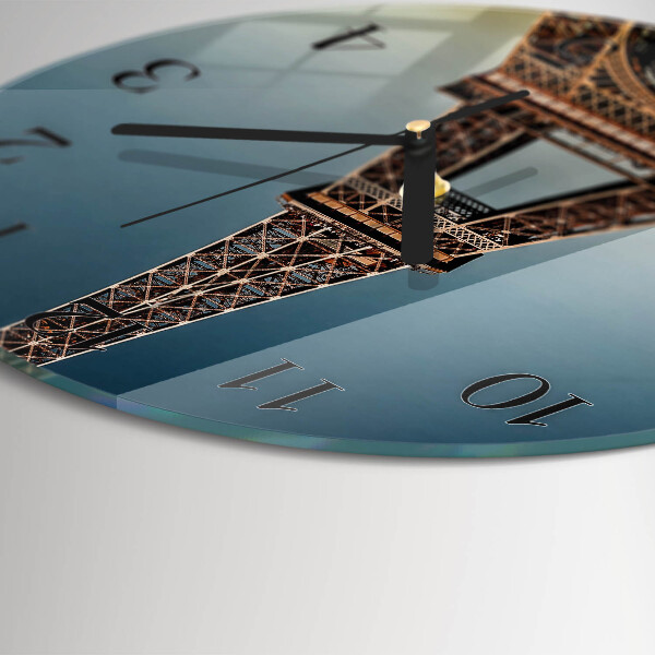 Reloj de pared redondo Torre Eiffel