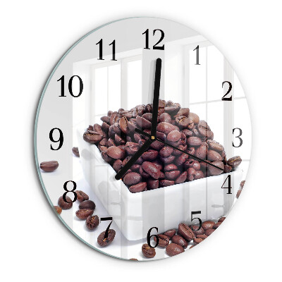 Reloj de pared redondo Granos de café