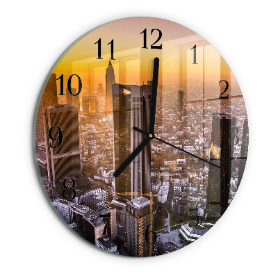 Reloj de pared redondo Atardecer