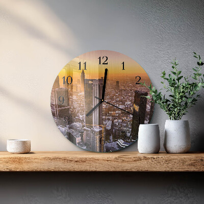 Reloj de pared redondo Atardecer