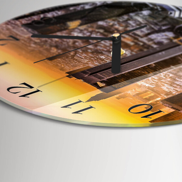 Reloj de pared redondo Atardecer