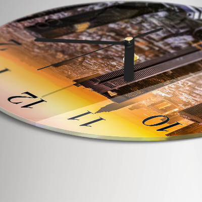 Reloj de pared redondo Atardecer