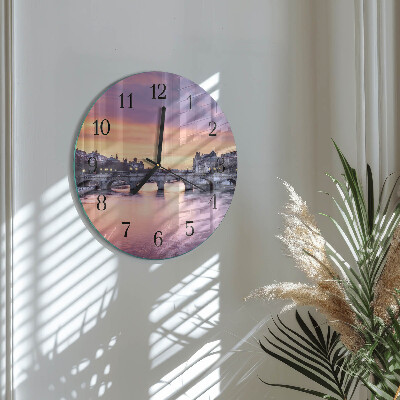 Reloj de pared redondo Ciudad del río
